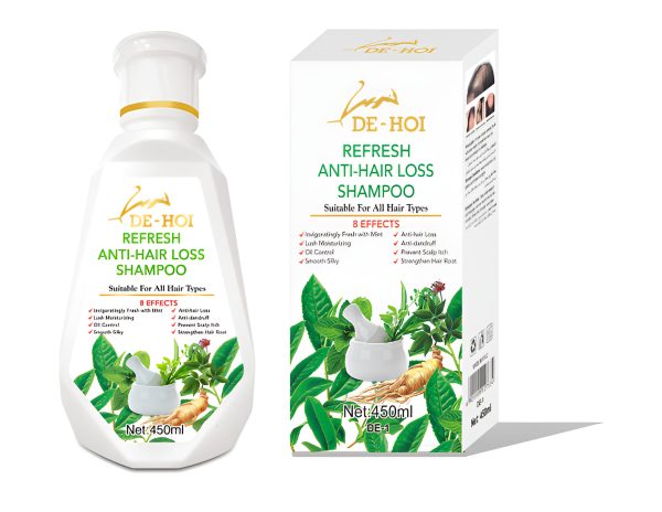 De-hoi Refresh Anti-hair Loss Shampoo Ginger Hair Care Shampoo Helps Stop Hair Loss 450ml