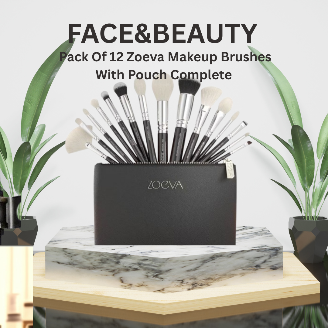 Pack Of 12 Zoeva Makeup Brushes With Pouch Complete